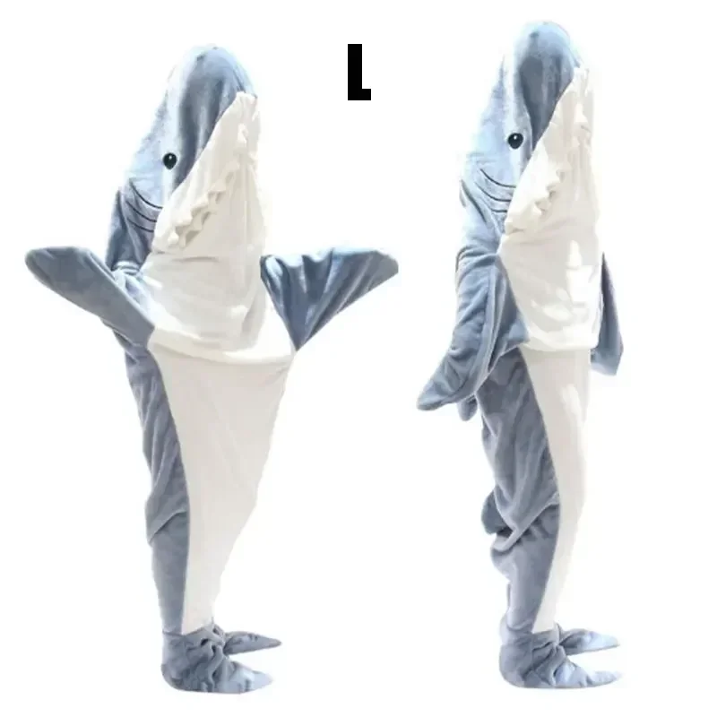 Snuggly Shark Cozy Hooded Onesie Blanket - Image 6
