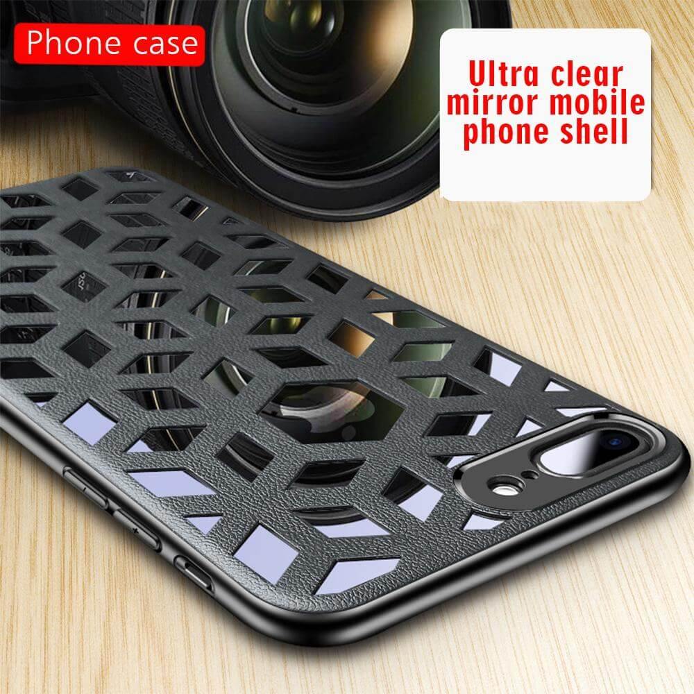 Soft Leather Hollow Shell For iPhone Models - Image 4
