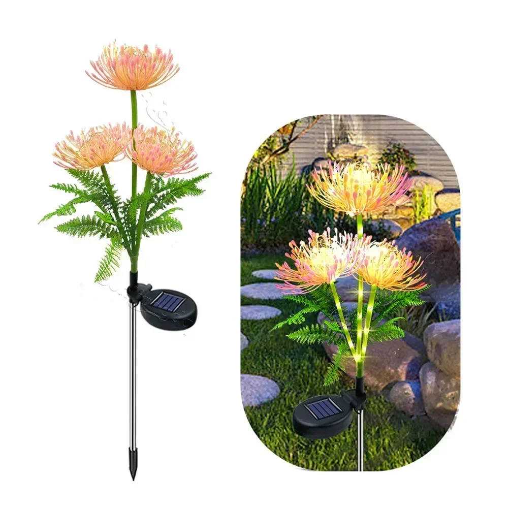 Soft Pink Glow Solar LED Flower Garden Light - Image 6