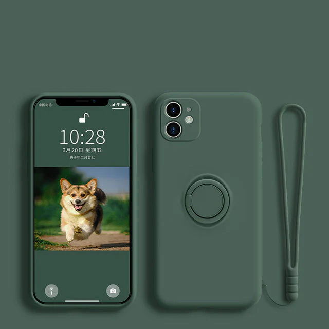 Soft Silicone Hand Strap Ring iPhone Cover - Image 9