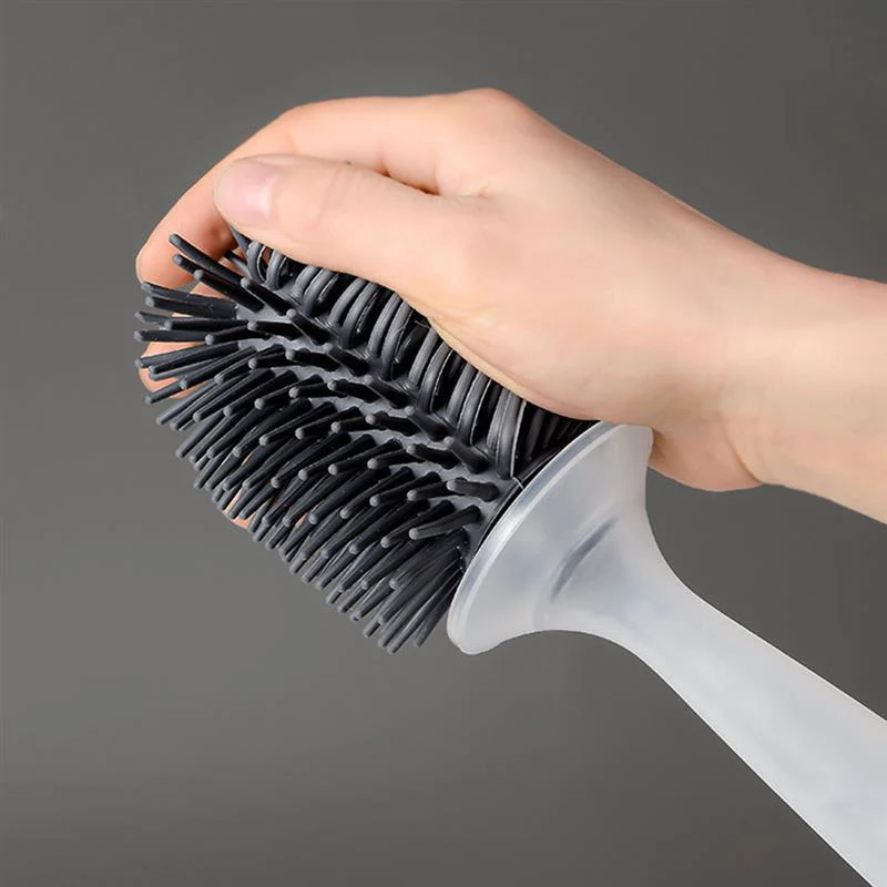 Soft Silicone Soap Sprayer Toilet Cleaning Brush - Image 5