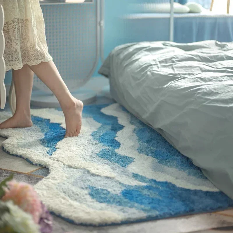 Soft Surf Anti-Slip Plush Wave Rug - Image 2