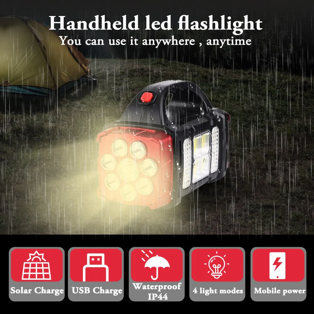 Solar Blast Powerful Power Bank LED Flashlight - Image 3