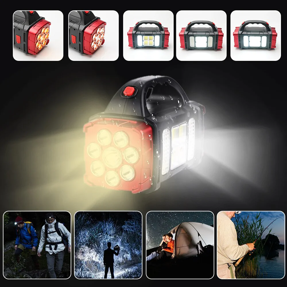 Solar Blast Powerful Power Bank LED Flashlight - Image 4