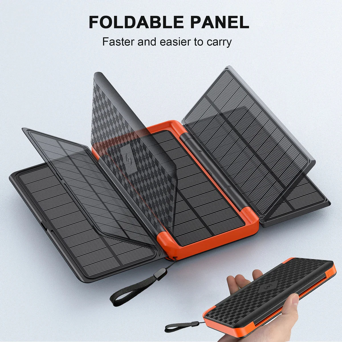 Solar Fast Charging Ultra-Large Capacity Portable Powerbank - Image 3