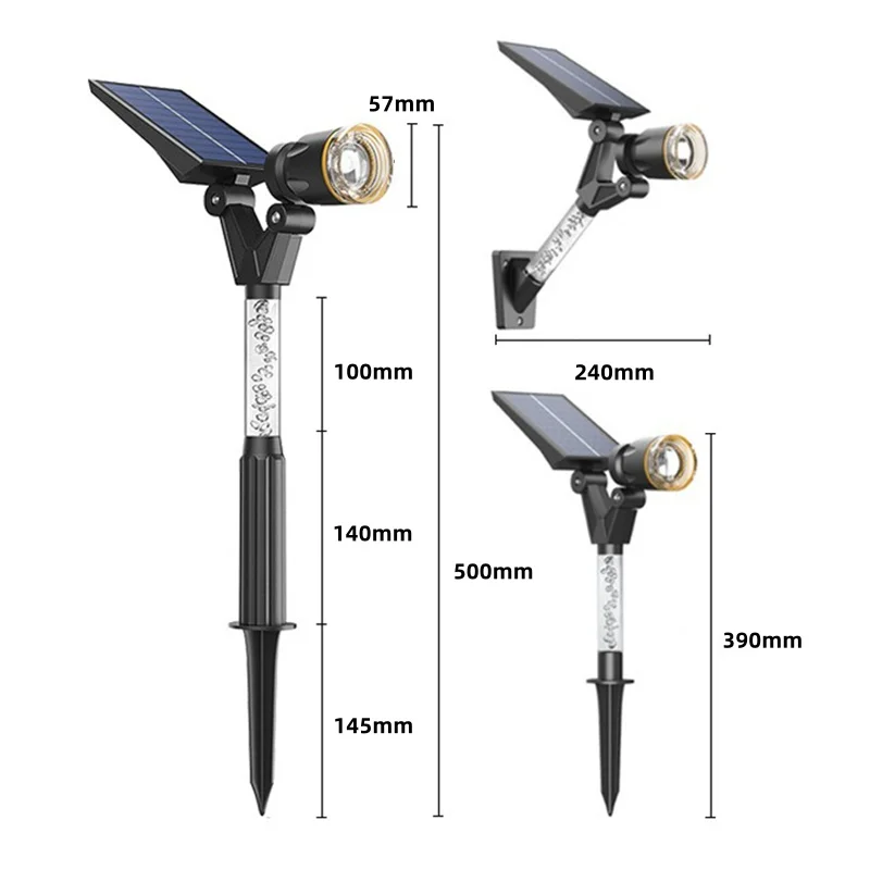 Solar LED Garden Home Outdoor Pathway Spotlights - Image 3
