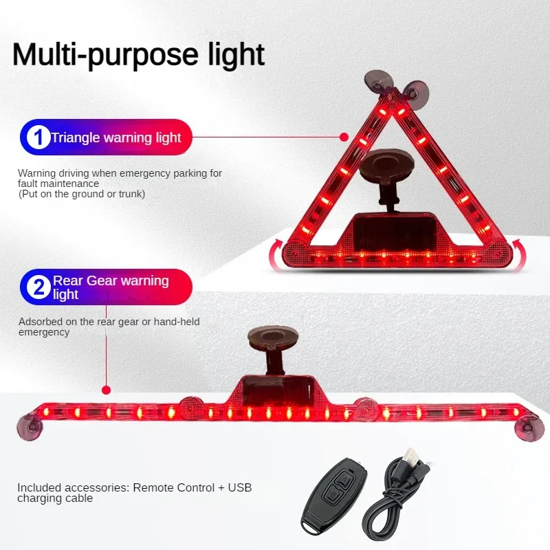 Solar LED Strobe Emergency Light Anti-Collision Warning Lamp - Image 4