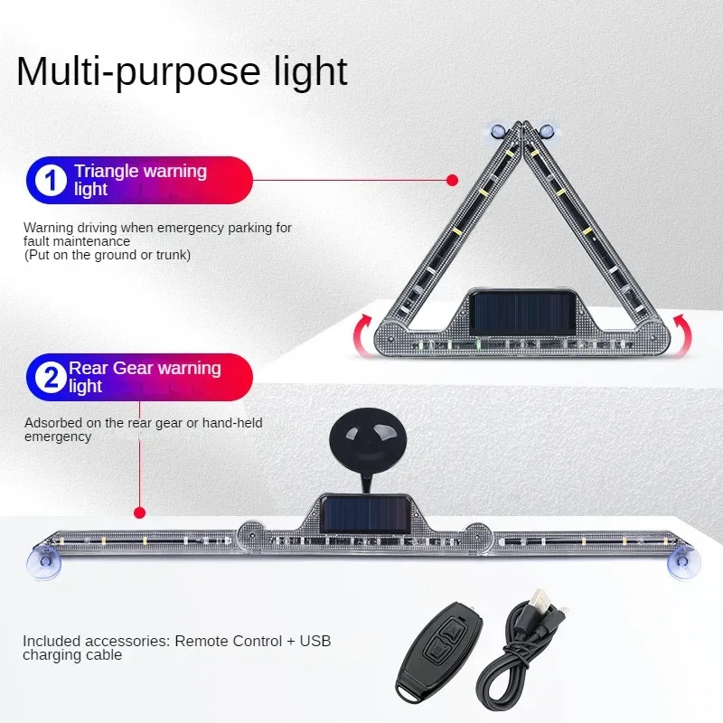 Solar LED Strobe Emergency Light Anti-Collision Warning Lamp - Image 5