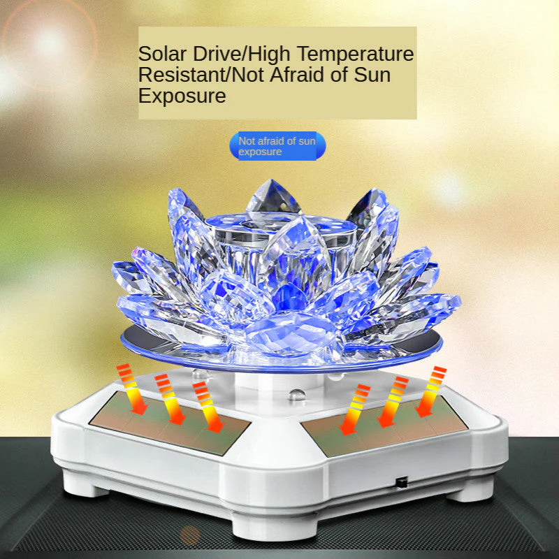 Solar Lotus Crystal Car Freshener - Image 2