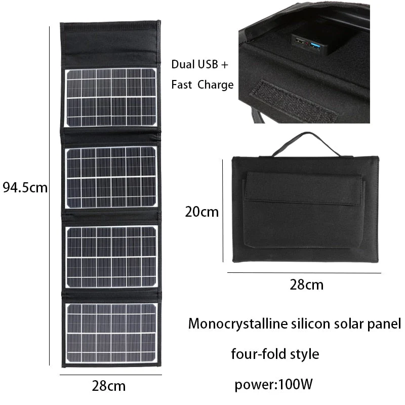 Solar Power Foldable Travel Power Bank - Image 6