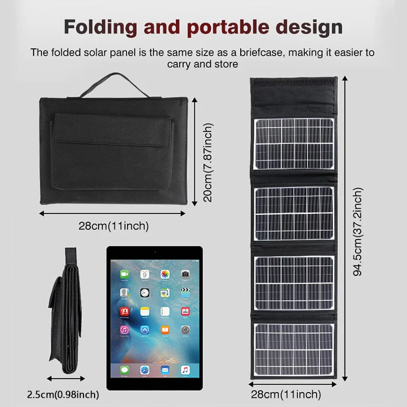 Solar Power Foldable Travel Power Bank - Image 9