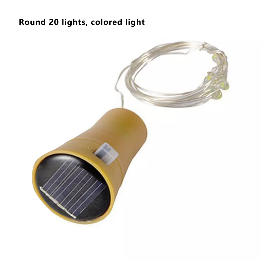 Solar-Powered Bottle Cork String Lights - Image 12