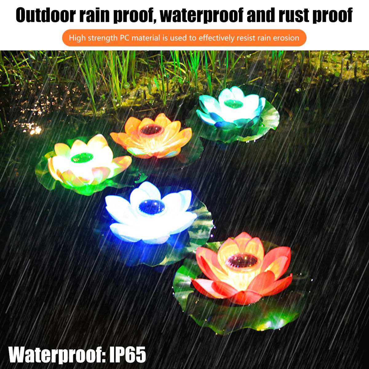 Solar Powered Floating Lotus Lamp - Image 12