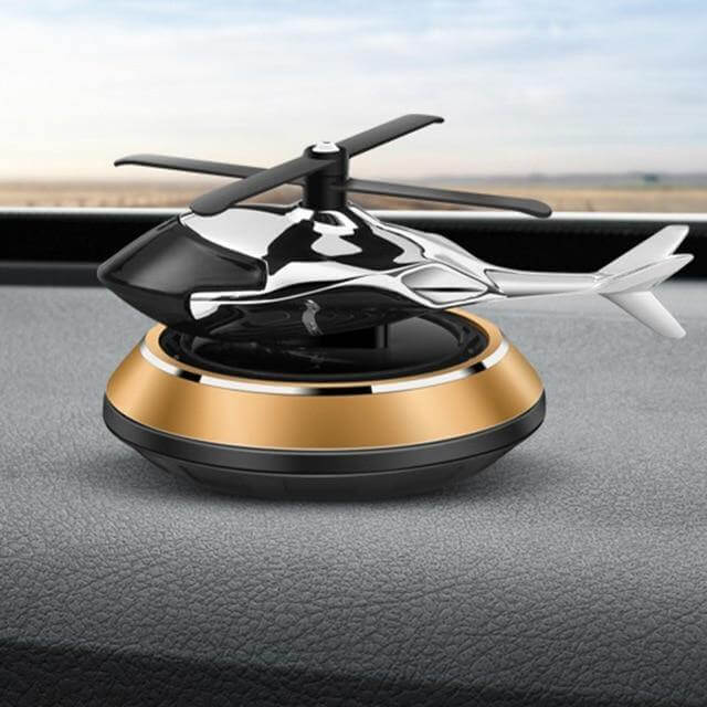 Solar Powered Rotating Helicopter Car Air Freshener - Image 5