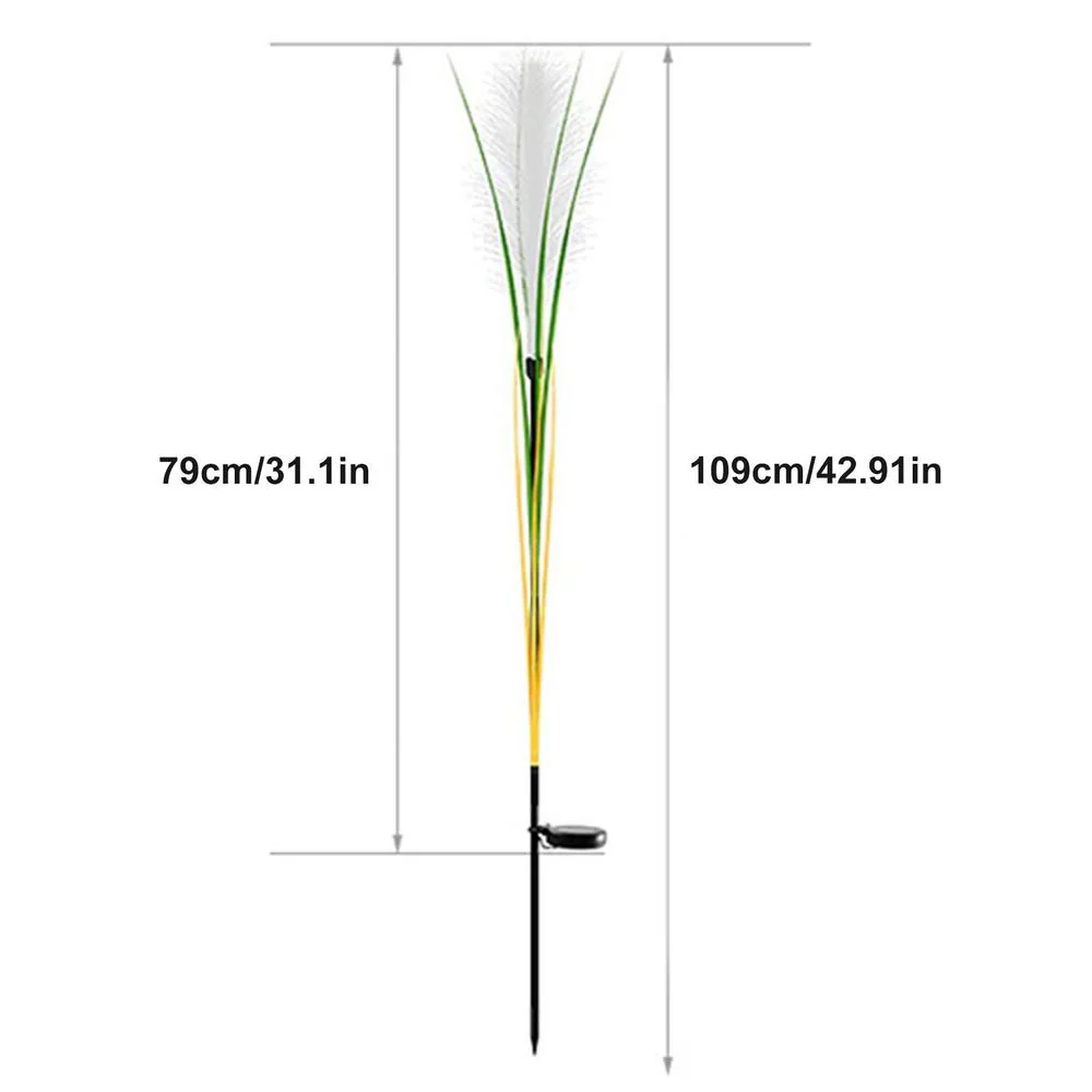 Solar Reed Waterproof Fiber Patio Lights - Image 14