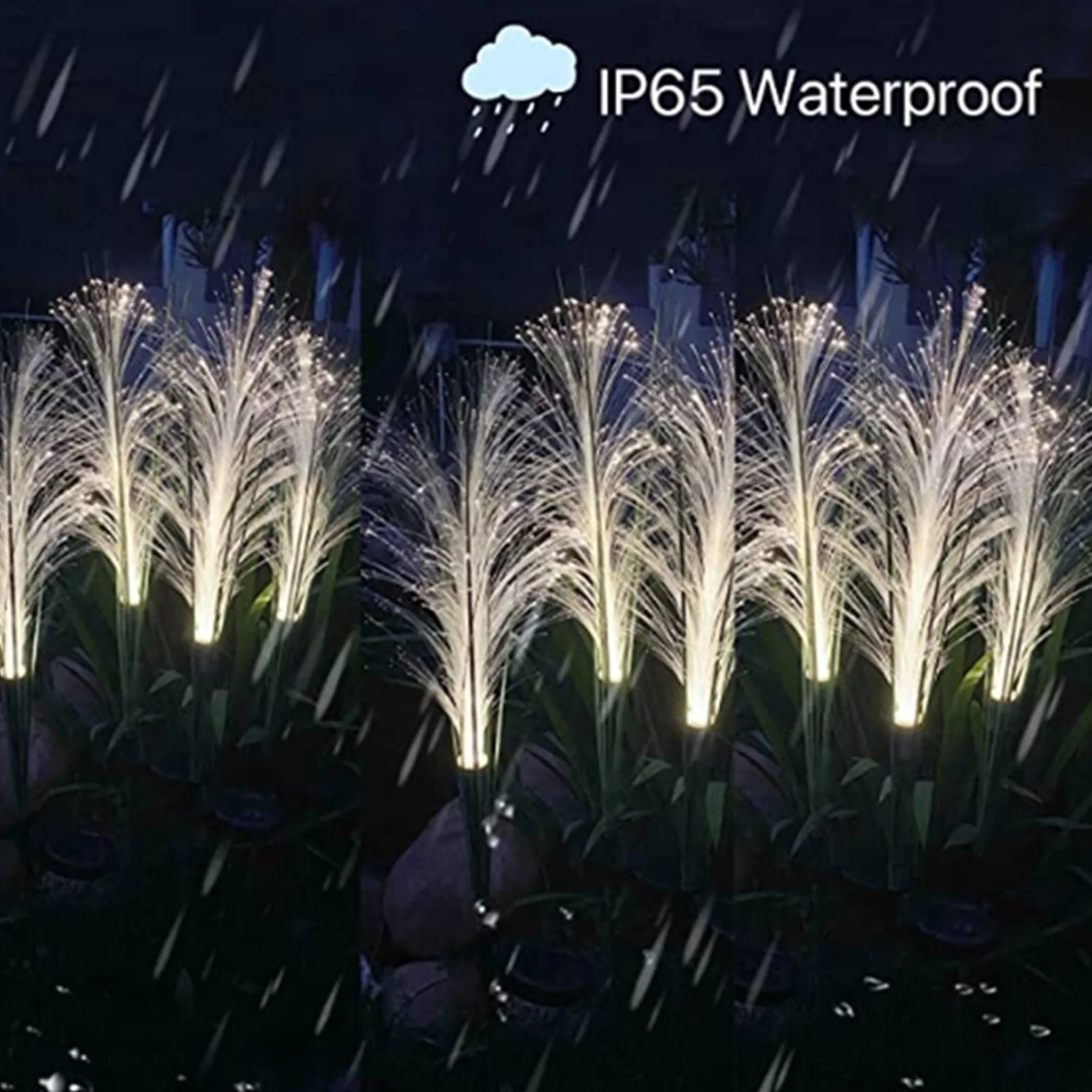 Solar Reed Waterproof Fiber Patio Lights - Image 7