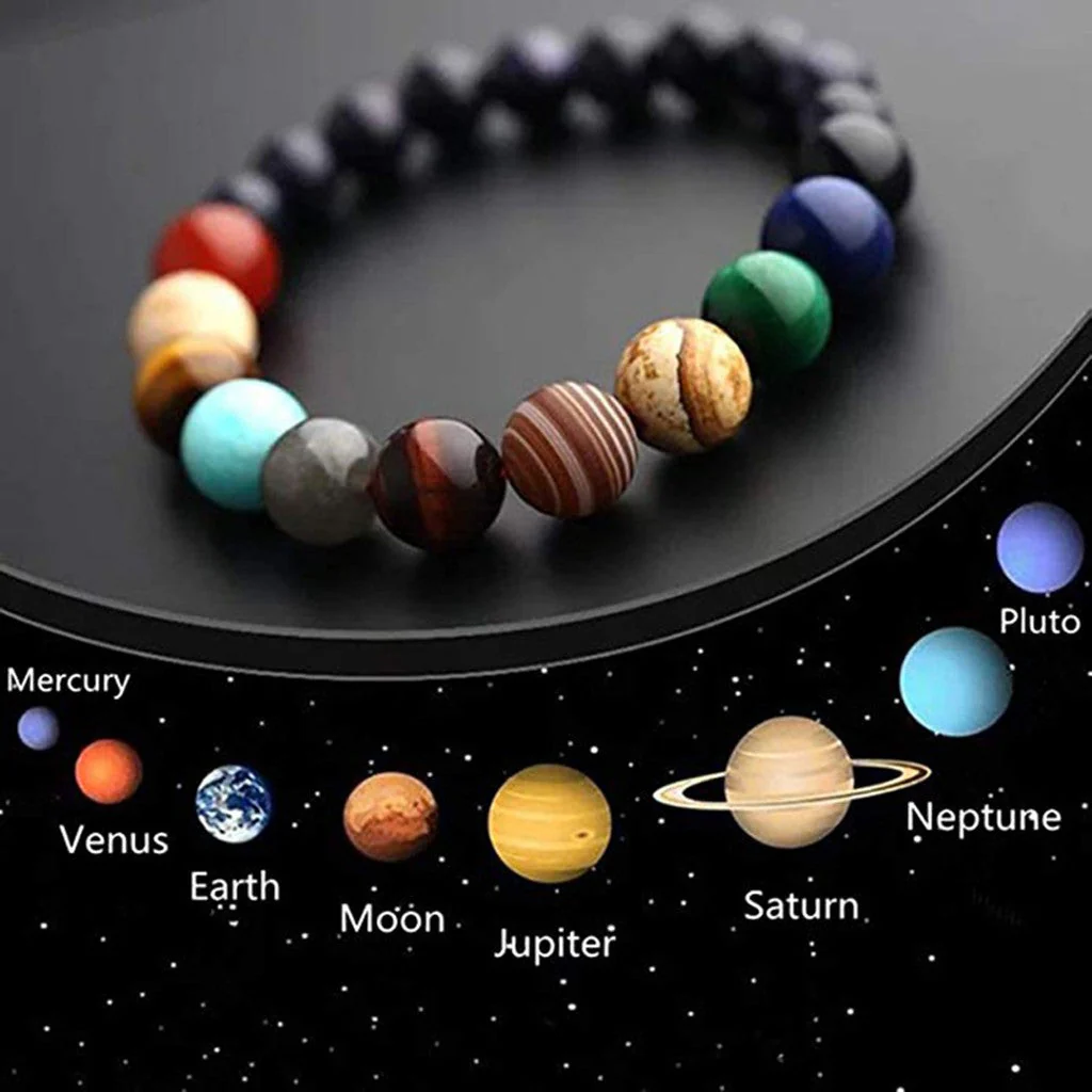 Solar System Natural Stone Charming Bracelet - Image 2
