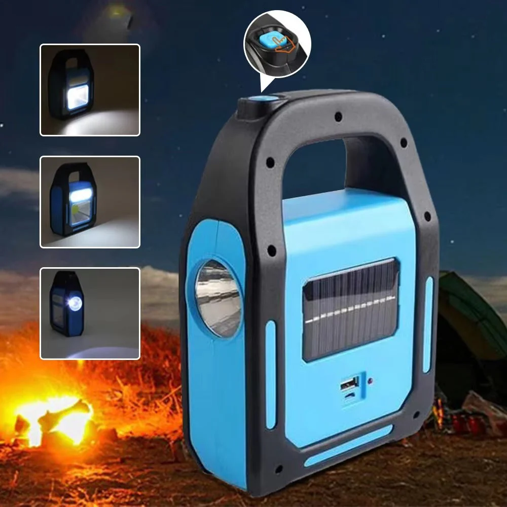 Solar USB Rechargeable Power Bank Camping Lantern - Image 3