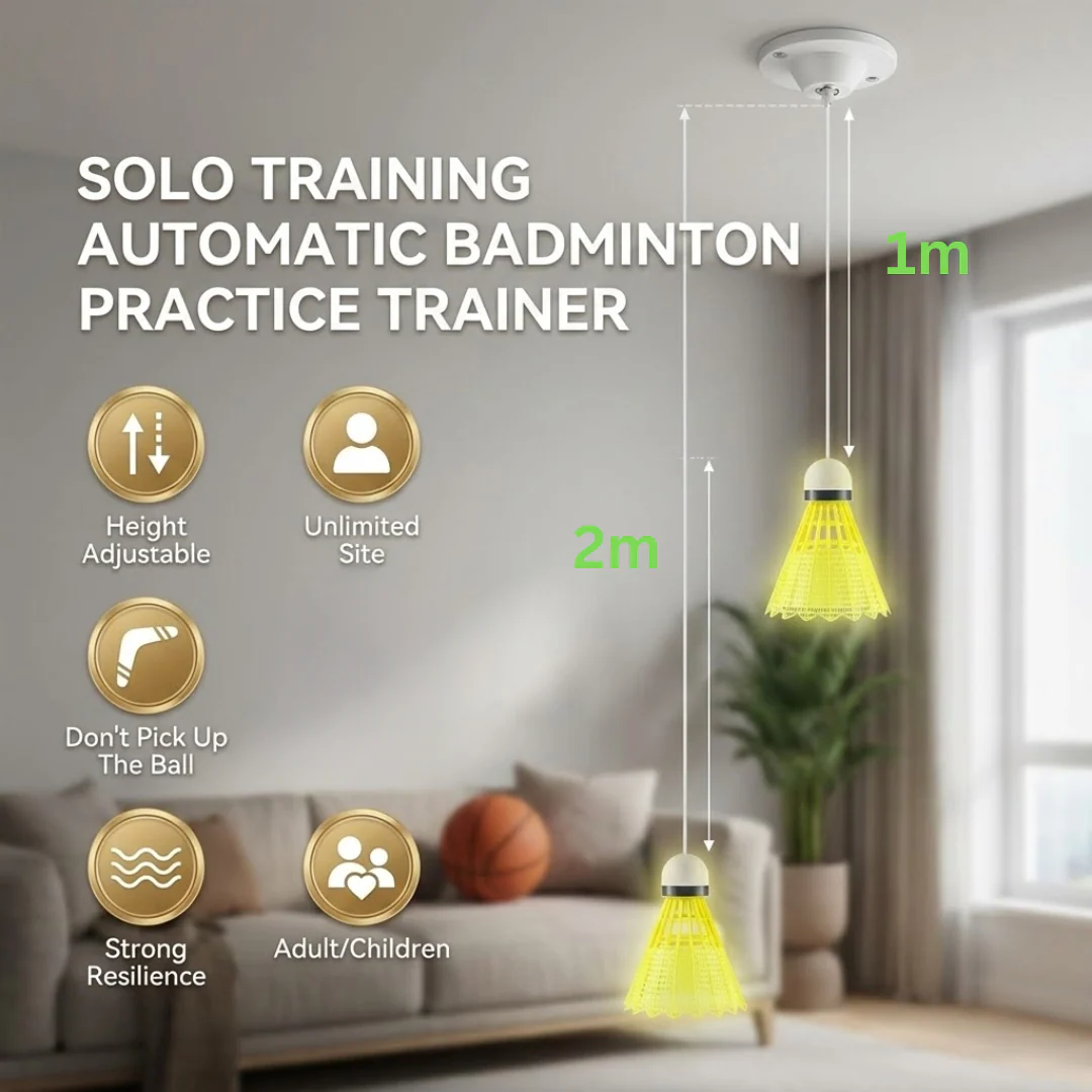 Solo Practice Badminton Trainer - Image 8
