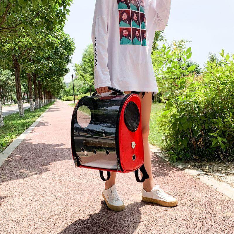 Space Capsule Bird Carrier Travel Birdcage Backpack - Image 4