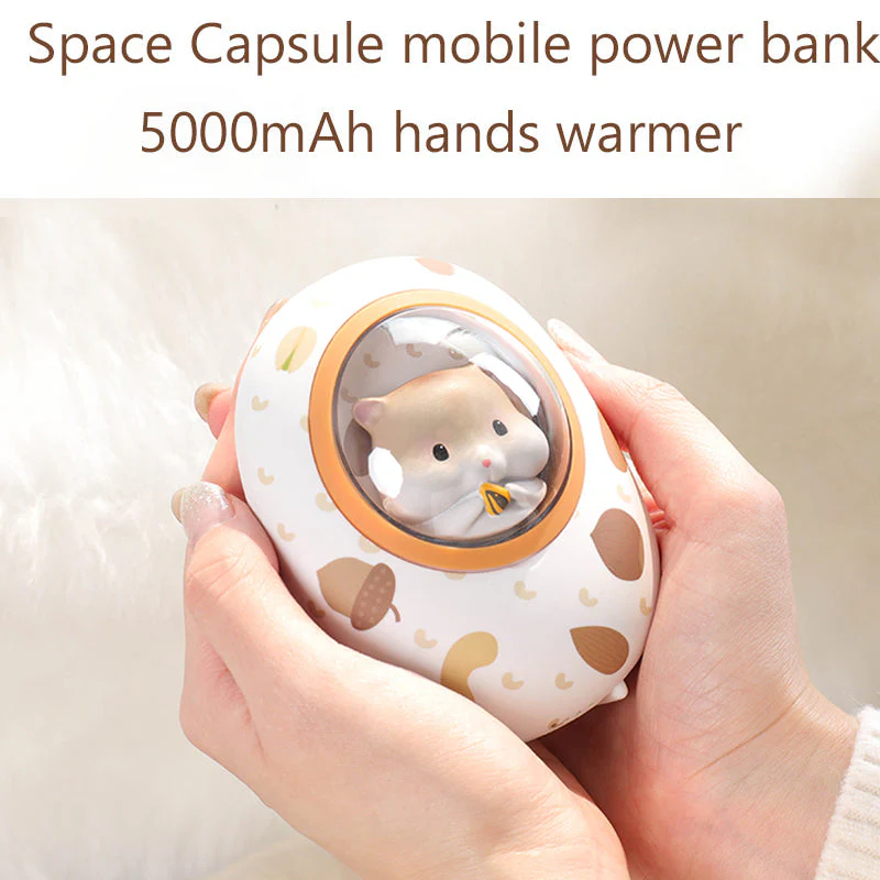 Space Capsule Hand Warmer Power Bank - Image 4