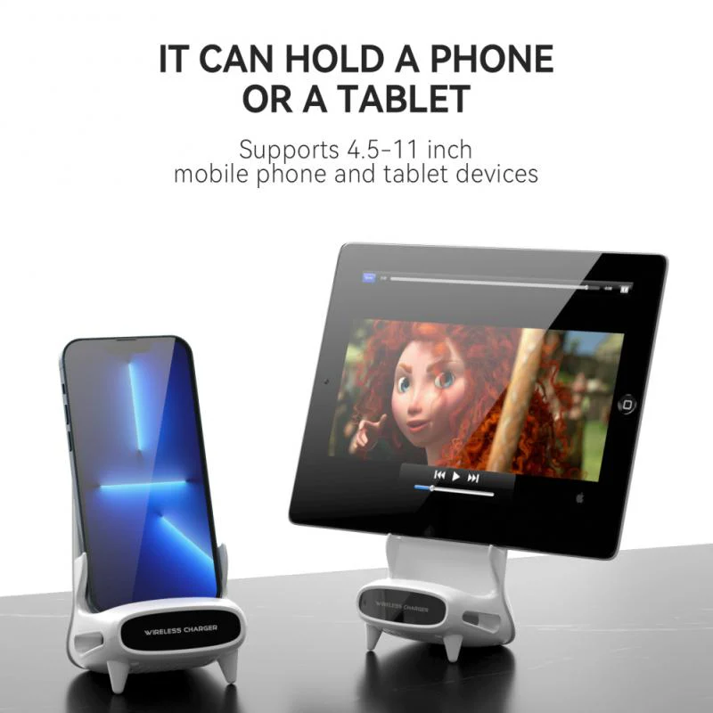 Space Chair Phone Holder Wireless Charging Station - Image 5