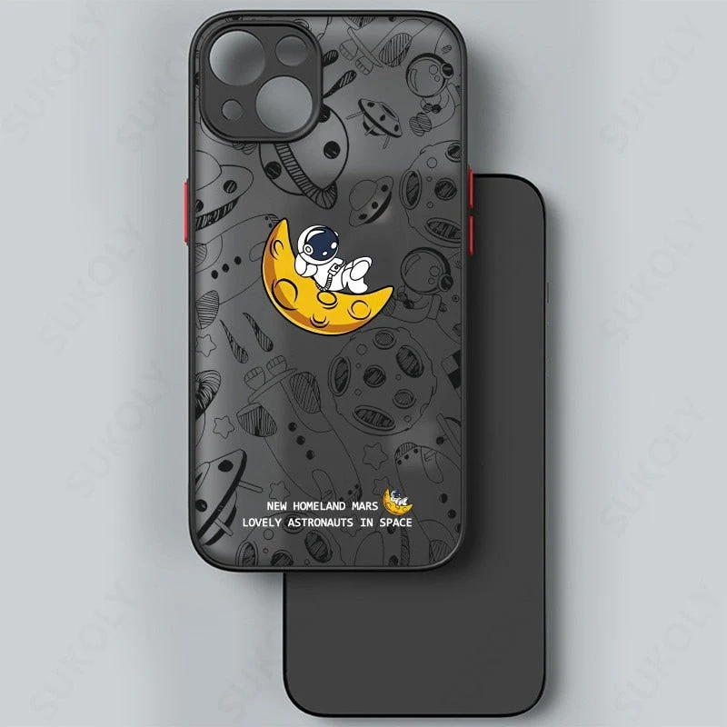 Space Road Relax Astronaut iPhone Case - Image 10