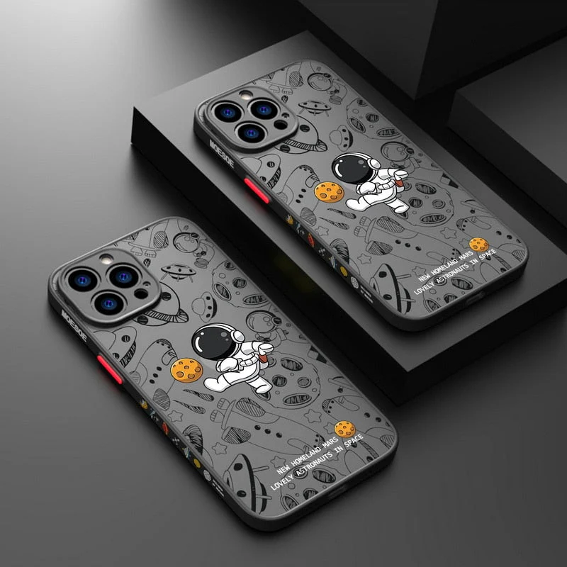 Space Road Relax Astronaut iPhone Case - Image 4