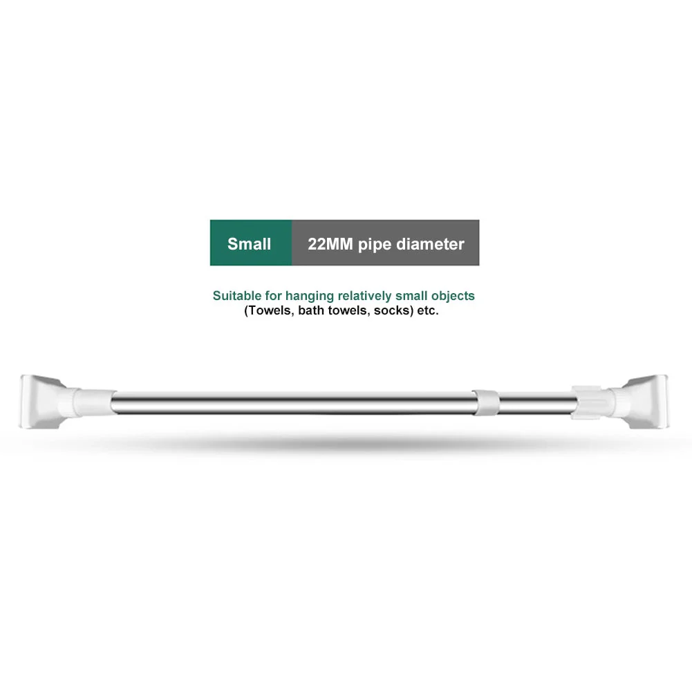 Space Saver Adjustable Telescopic Clothes Hanger Rod - Image 7