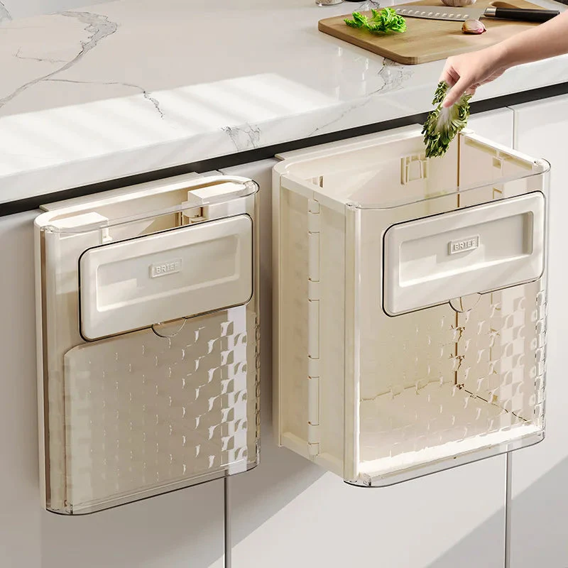 Space Saver Door Hanging Foldable Garbage Can - Image 5
