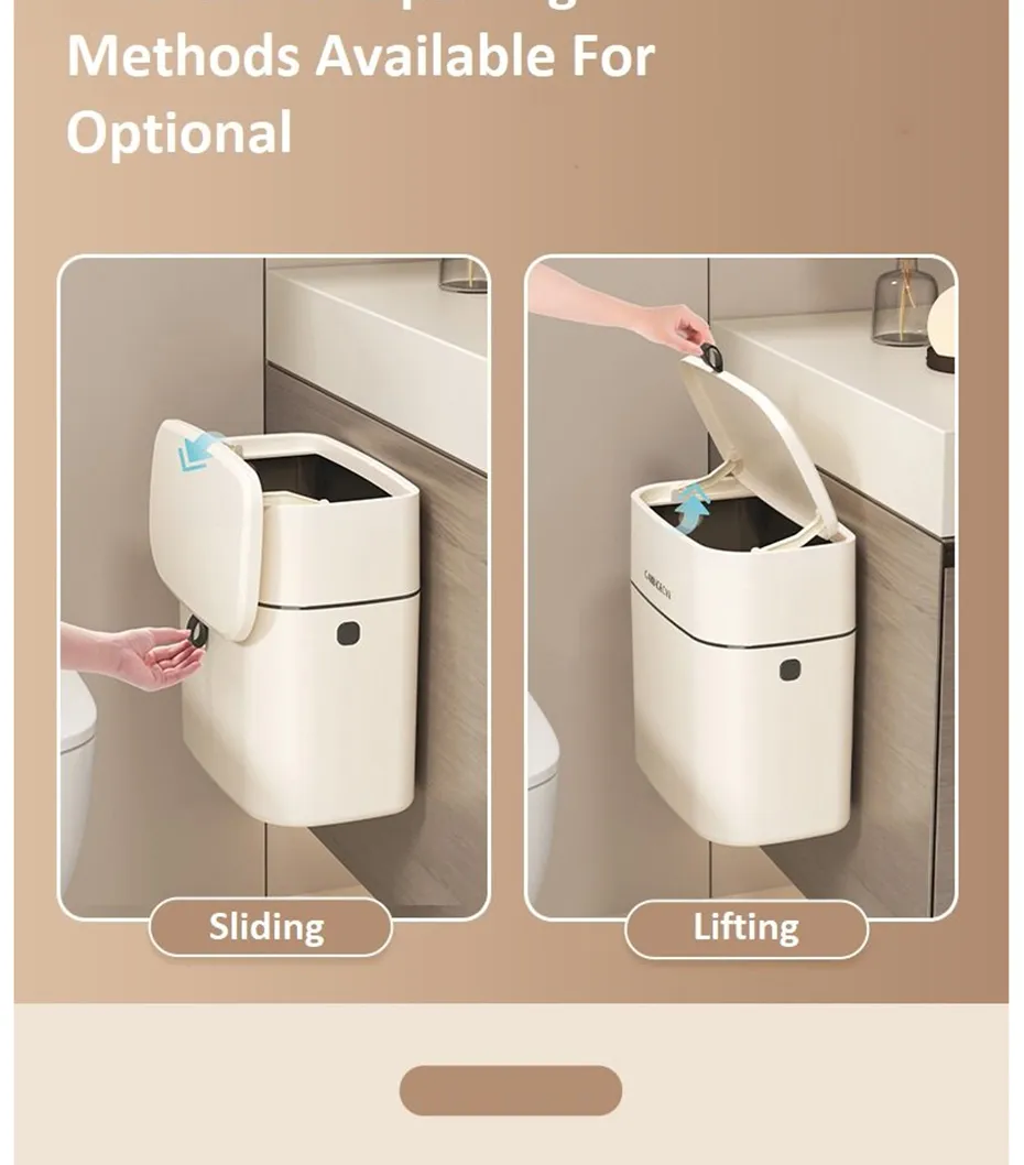 Space-Saver Hangable Home Mini Trash Bin - Image 4