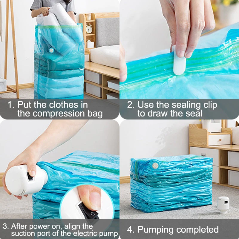 Space Saver Storage Bag Automatic Vacuum Pump - Image 2