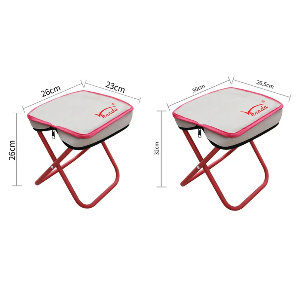 Space-Saving Lightweight Stainless Steel Foldable Stool - Image 3