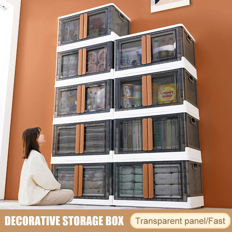 Space saving Transparent Folding Storage Box - Image 2