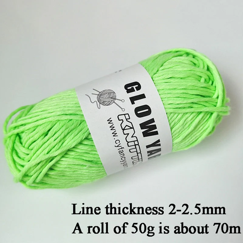 Sparkle Glow Luminous Knitting Yarn - Image 20