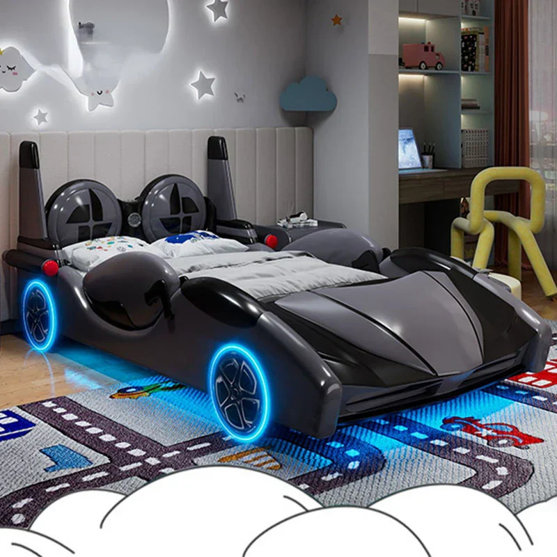 Speed Race Car LED Light Kids Bed - Image 6