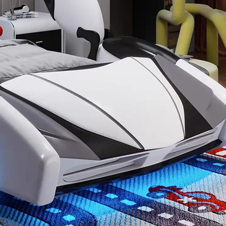 Speed Race Car LED Light Kids Bed - Image 8