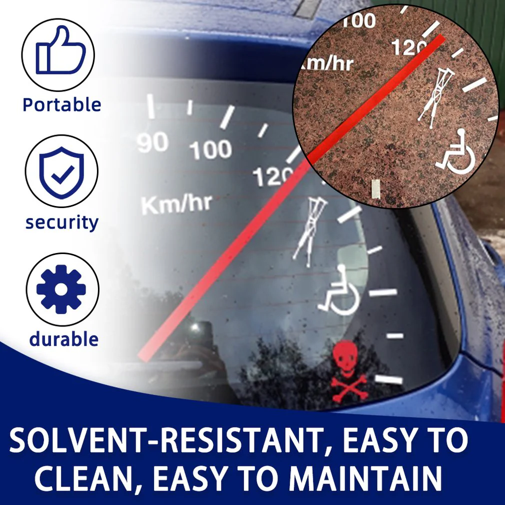 Speedometer Safe Warning Car Decal - Image 7