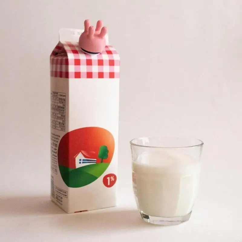Spill Prevention Reusable Cow Milk Pourer Lids - Image 8