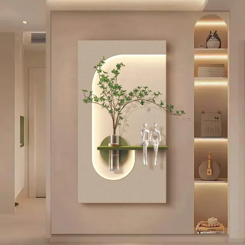 Spiral Sprout LED Backlit Wall Flower Shelf - Image 2