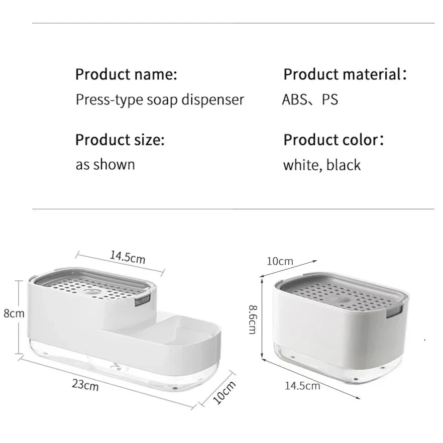 Sponge Rack Automatic Kitchen Soap Dispenser - Image 7