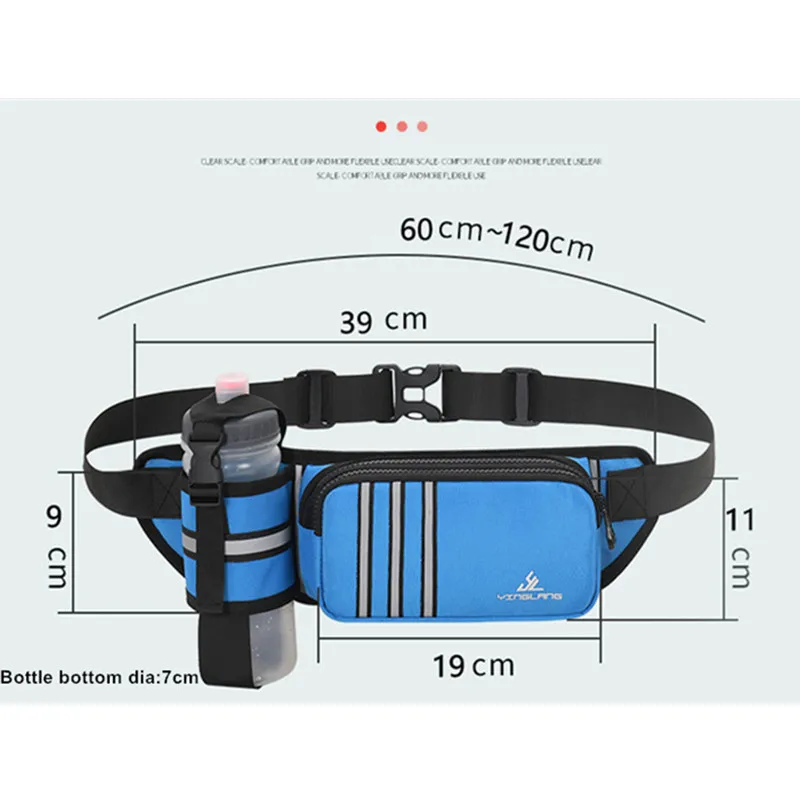 Sport Water Bottle Holder Hiking Waist Bag - Image 4