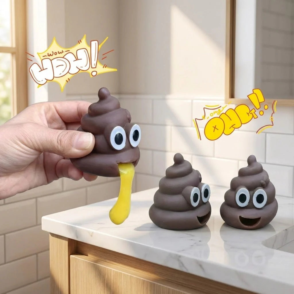 Squeeze & Release Poop Shape Stress Reliever Toy - Image 5