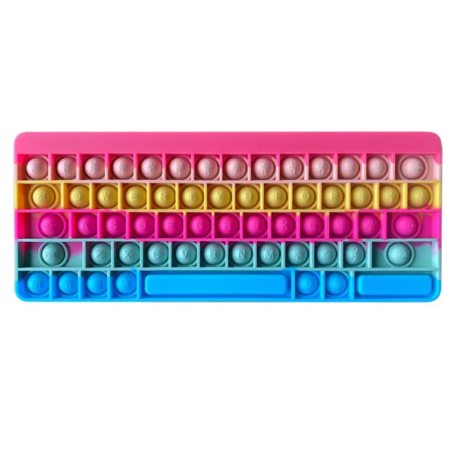Squishy Bubble Stress Relief Toy Keyboard - Image 3