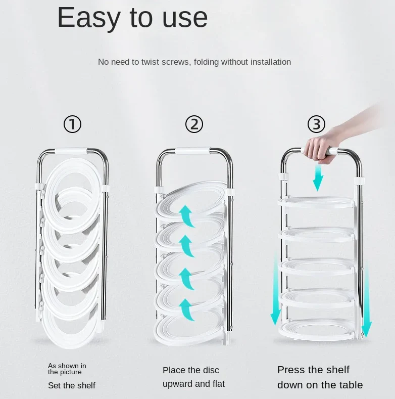 Stack Ease Compact Kitchen Organizer Rack - Image 6