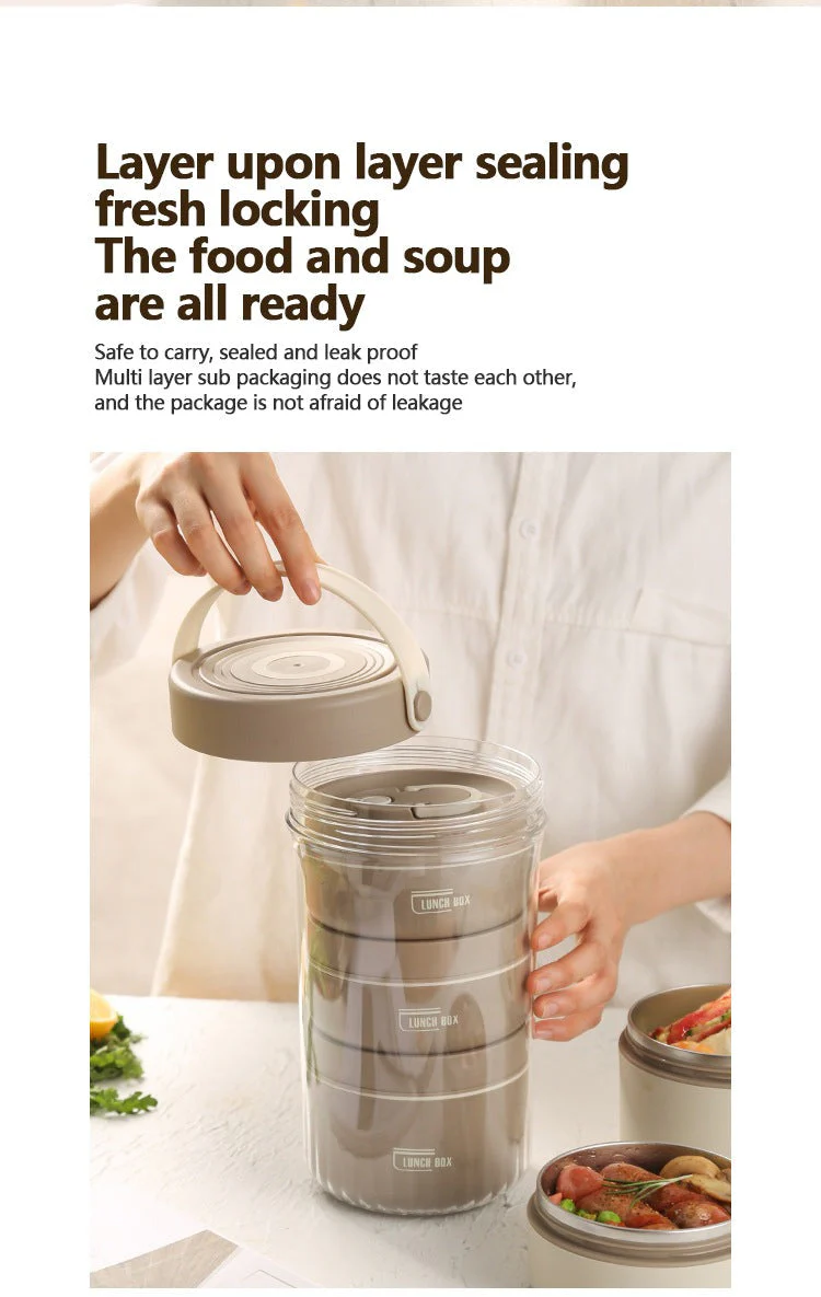 Stackable Leak-Proof Thermal Lunch Box - Image 8