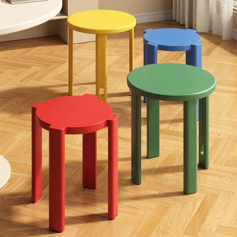 Stackable Rainbow Wooden Chair Table - Image 4