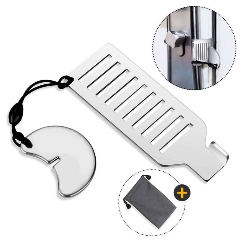 Stainless Steel Anti-theft Door Stopper Lock - Image 6