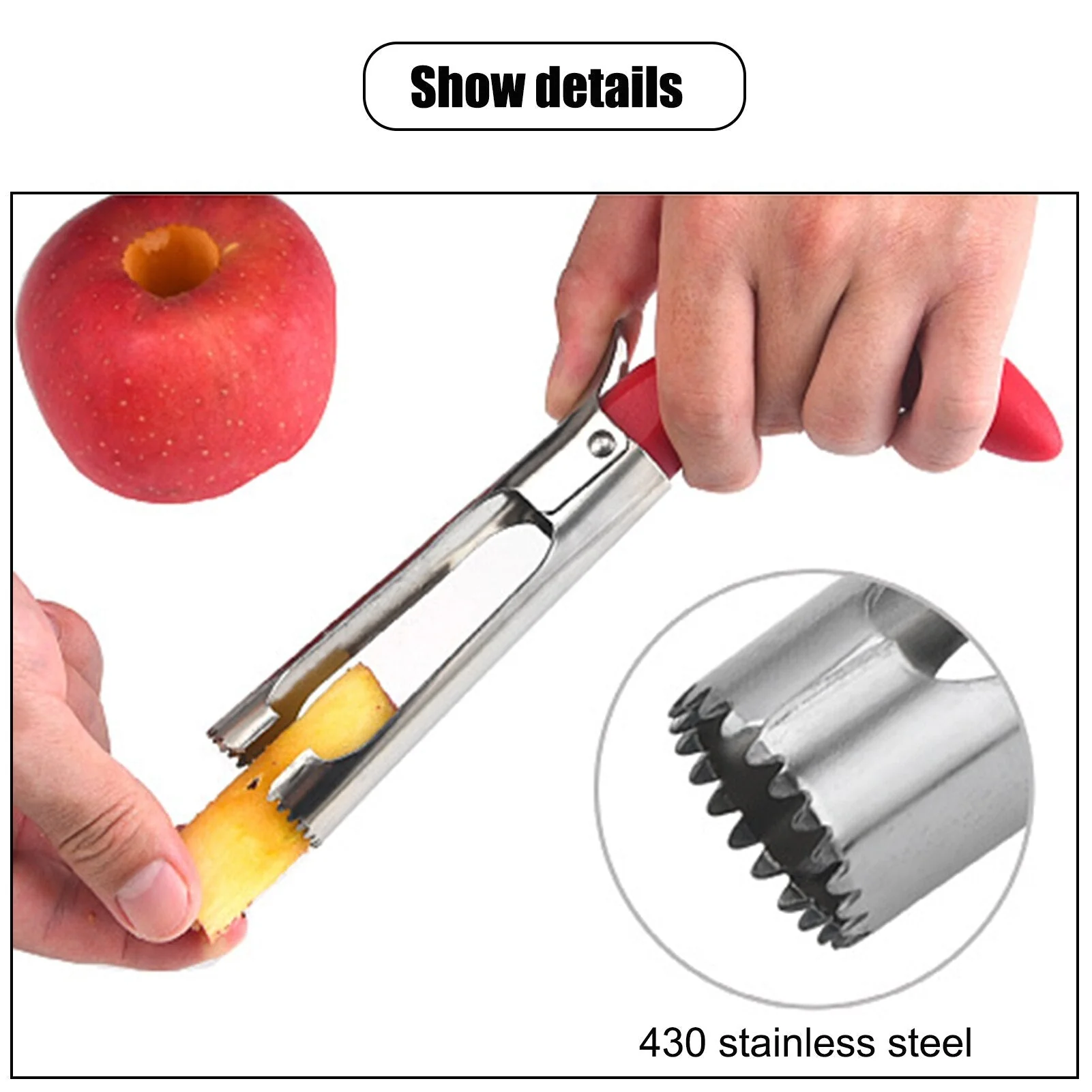 Stainless Steel Apple Seed Remover Tool - Image 5