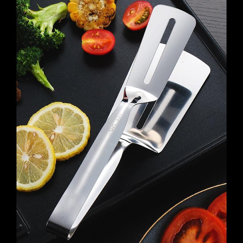 Stainless Steel Barbecue Easy Grab Tong - Image 2
